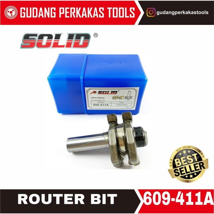 Mata router profil sambungan kayu 609-411A SOLID