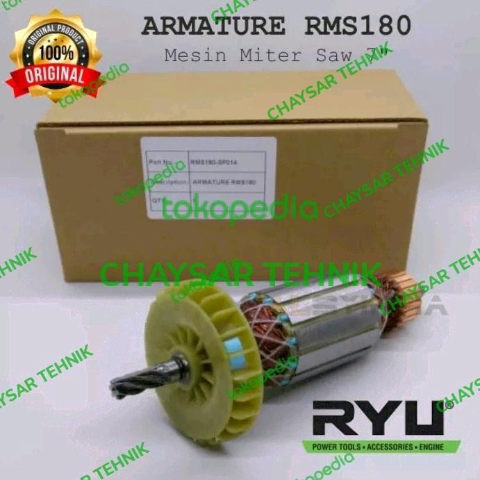 Armature RMS 180 Muter saw angker Mesin Miter saw RMS 180 RYU Original
