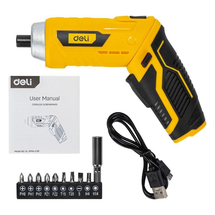 Keelat Power - Bor Obeng Baterai Elektrik Portable 3.6V Deli Cordless Screwdriver