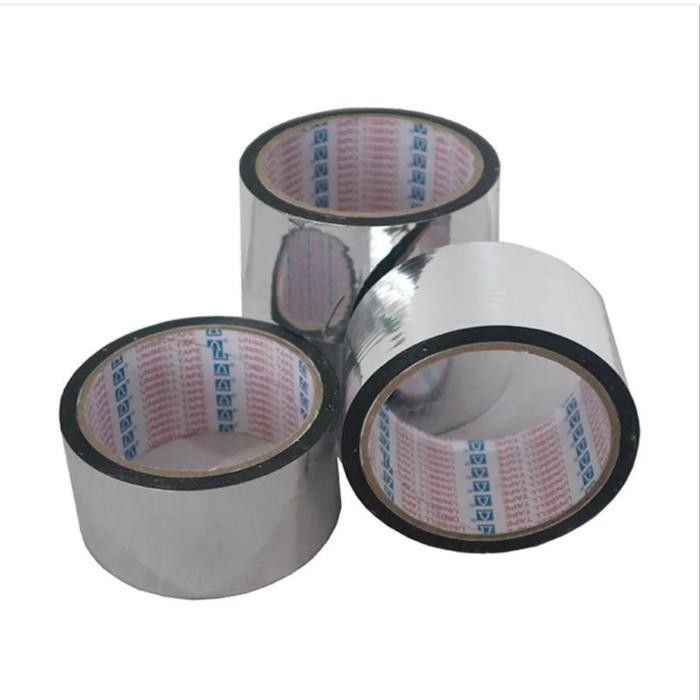 {{{{}}] Lakban isolasi aluminium AC Metalizing metalized Duct Tape