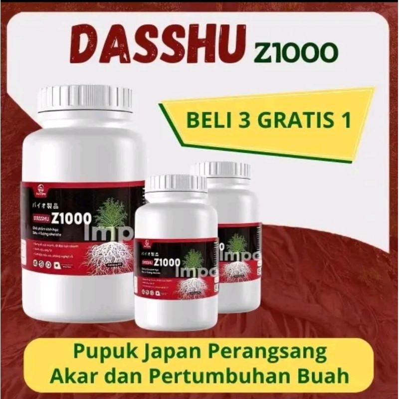 TERLARIS!!! DASSHU Z 1000 PUPUK PERANGSANG AKAR MEMPERCEPAT PERTUMBUHAN TANAMAN, SAYURAN DAN