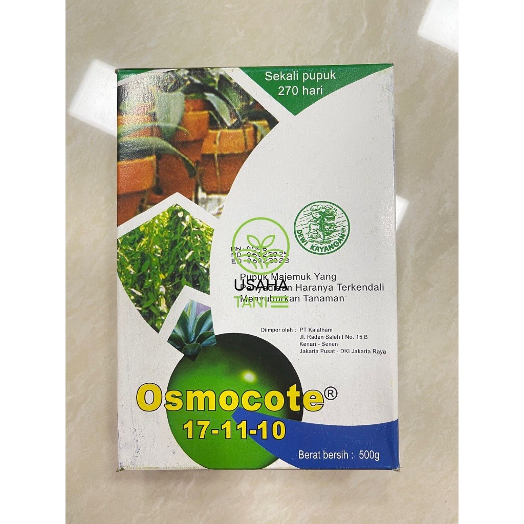 OSMOCOTE (DEKASTAR) 17-11-10 500GR (ED 04/2028)