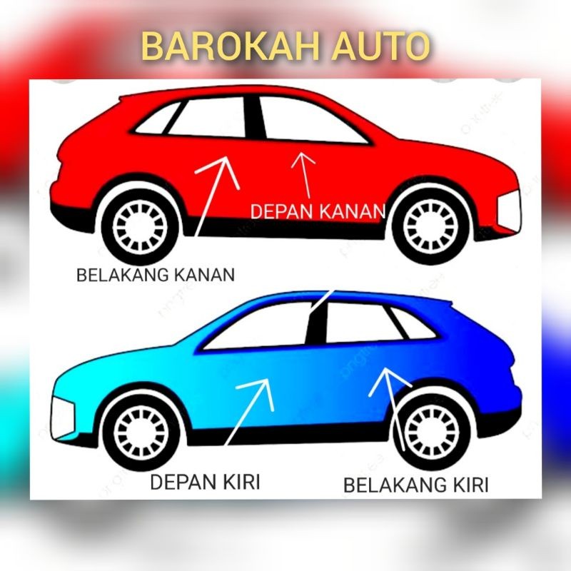 bukaan handle pintu luar mobil kuda chrome hitam