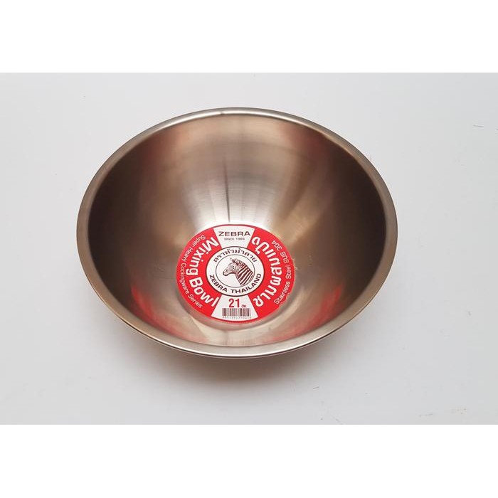 ZEBRA MIXING BOWL STAINLESS STEEL 21 CM - MANGKOK STAINLESS - 135021