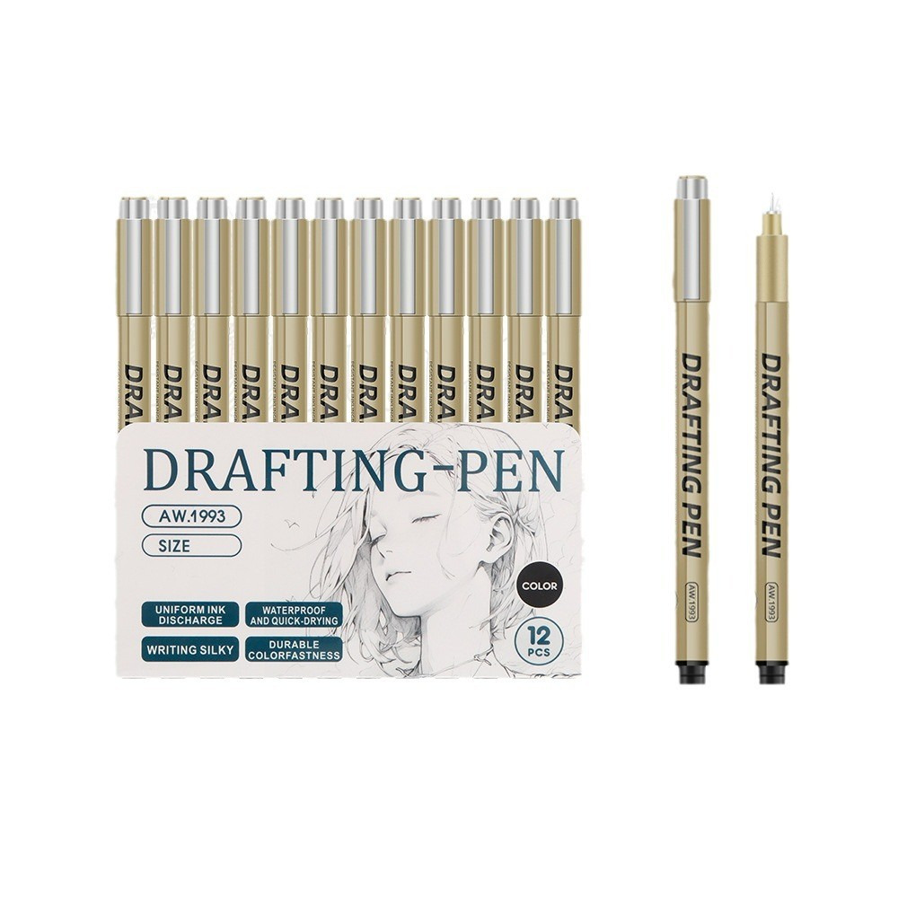 

6/9/12 Pack Micron Fineliner Pen Manga Markers Needle Pen Art Hand-Painted Hook Line Pen Sketch Pens