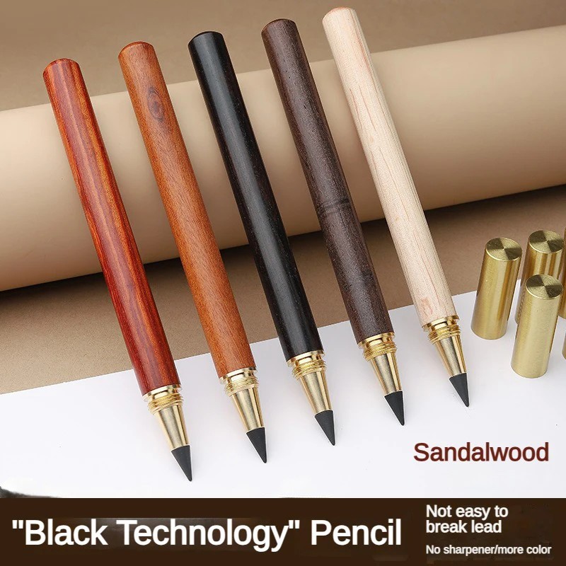 

Wooden Unlimited Writing Pencil Hb No Ink Eternal Drawing Infinity Pen Drawing Art Painting School