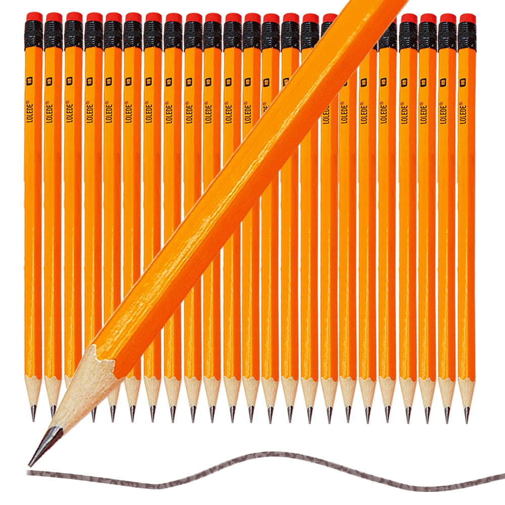 

1/5/10Pcs Hb Yellow Holder Sketch Pencil Wooden Lead Pencils Childrens Writing Pencils Office