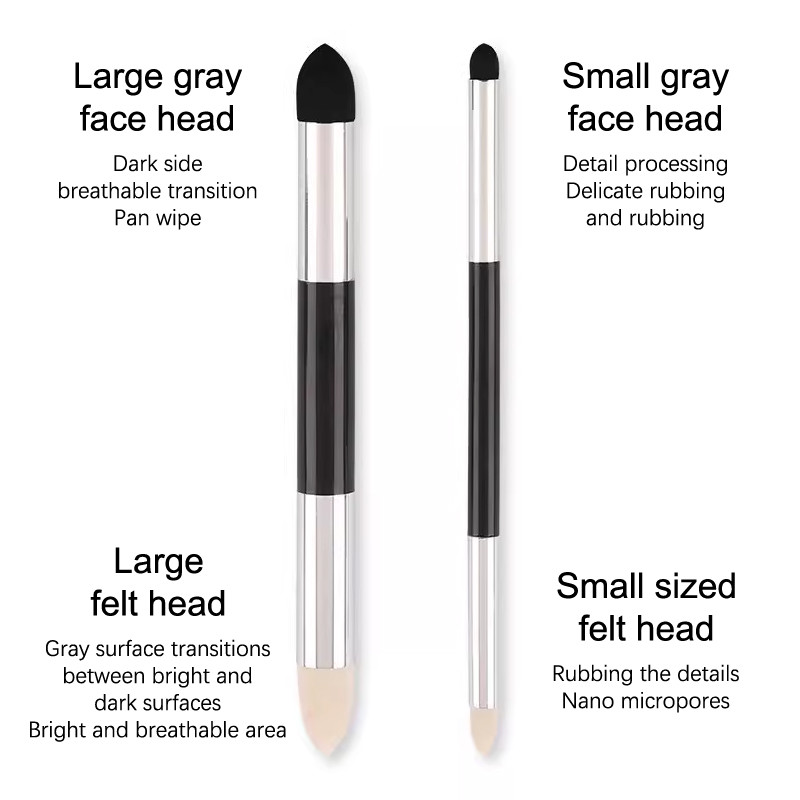 

2Pcs Dual-Tip Pastel Stumps Sketch Brushes Artist Sponge Pens For Drawing Washable Student Paint Rub