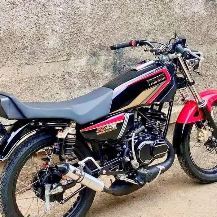 Paket Striping Lis Body Rx-King 92 Merah Set Emblem Tangki Dan Box Aki - Asli