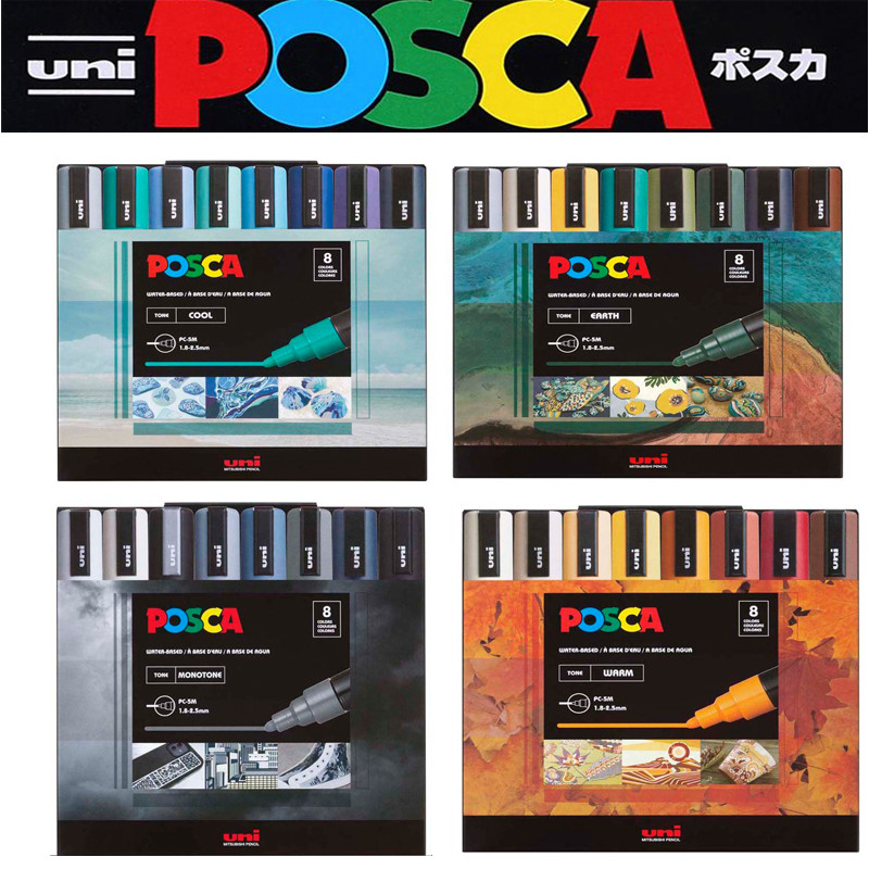 

Uni Posca Marker Pen Set Pc-5M 8Colors Limited Set Acrylic Graffiti Pinturas Con Pigmentacin