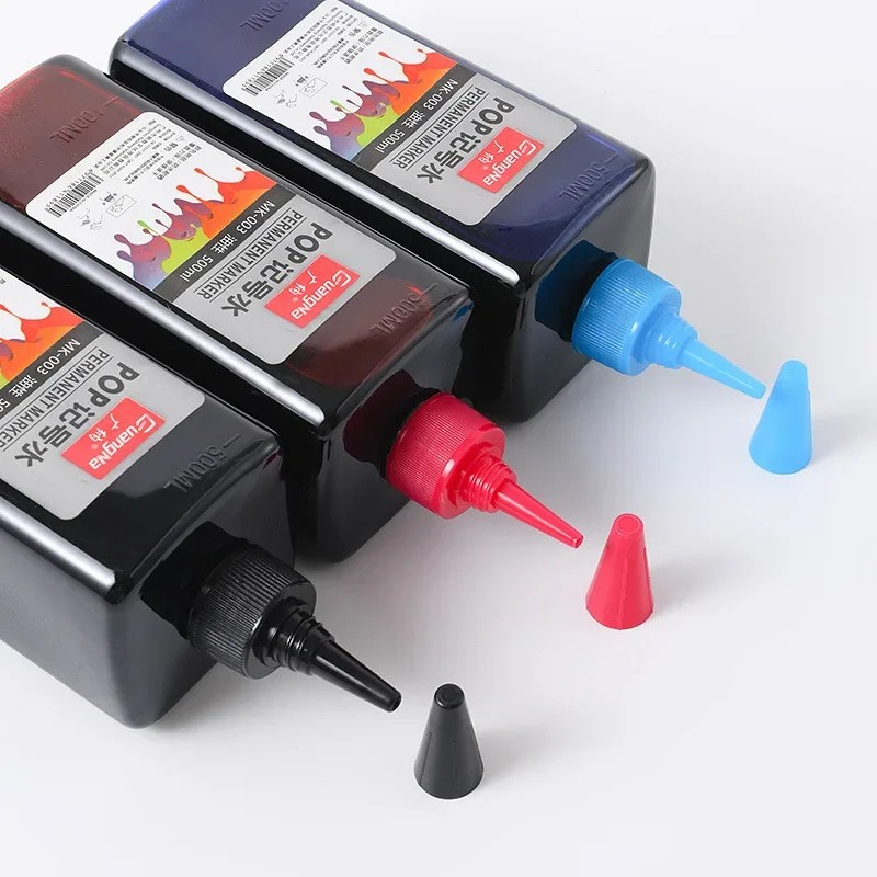 

100/250/500Ml Large-Capacity Markers Pop Special Ink Oil-Based Quick-Drying Pen Refill Ink Black Red