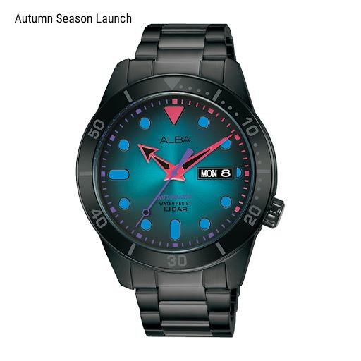 Zylo- Alba Men Automatic Al4175X1 Al4175 Tokyo Neon Jam Pria