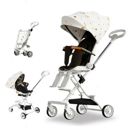 Topborn Stroller Kereta Bayi Lightweight Foldable Two-Way Bisa Duduk Atau Berbaring Kereta Dorong