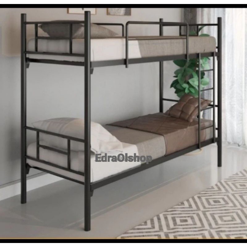 Terapitrendy Gratis Bantal/Guling Ranjang Tidur Besi Kuat Bagus Minimalis