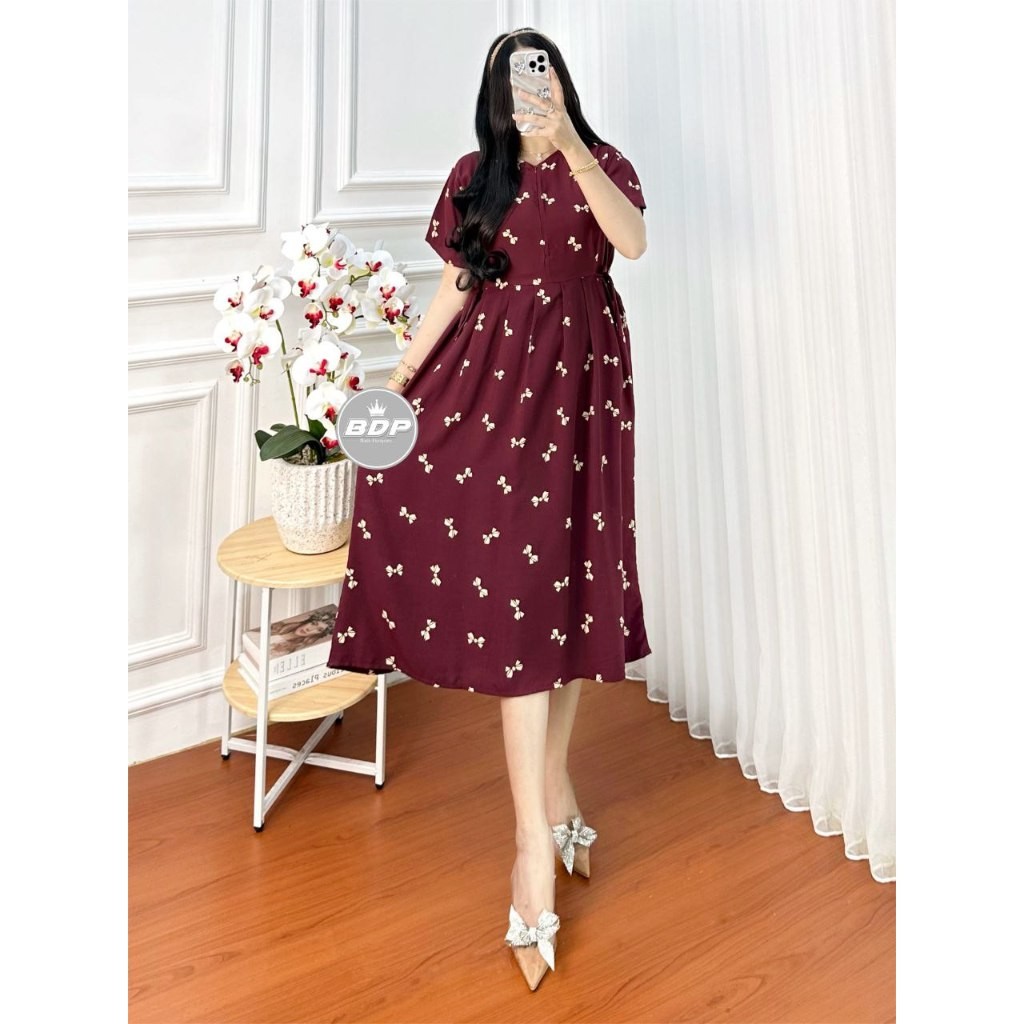 Daster Wanita Remaja Kekinian Terbaru 2025 Dater Ibu Semata Kaki Longdress Draster Rayon Selutut Pen