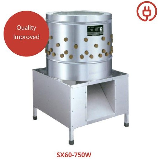 Getra Sx60-750W S/S Poultry Feather Remover Mesin Pencabut Bulu Ayam