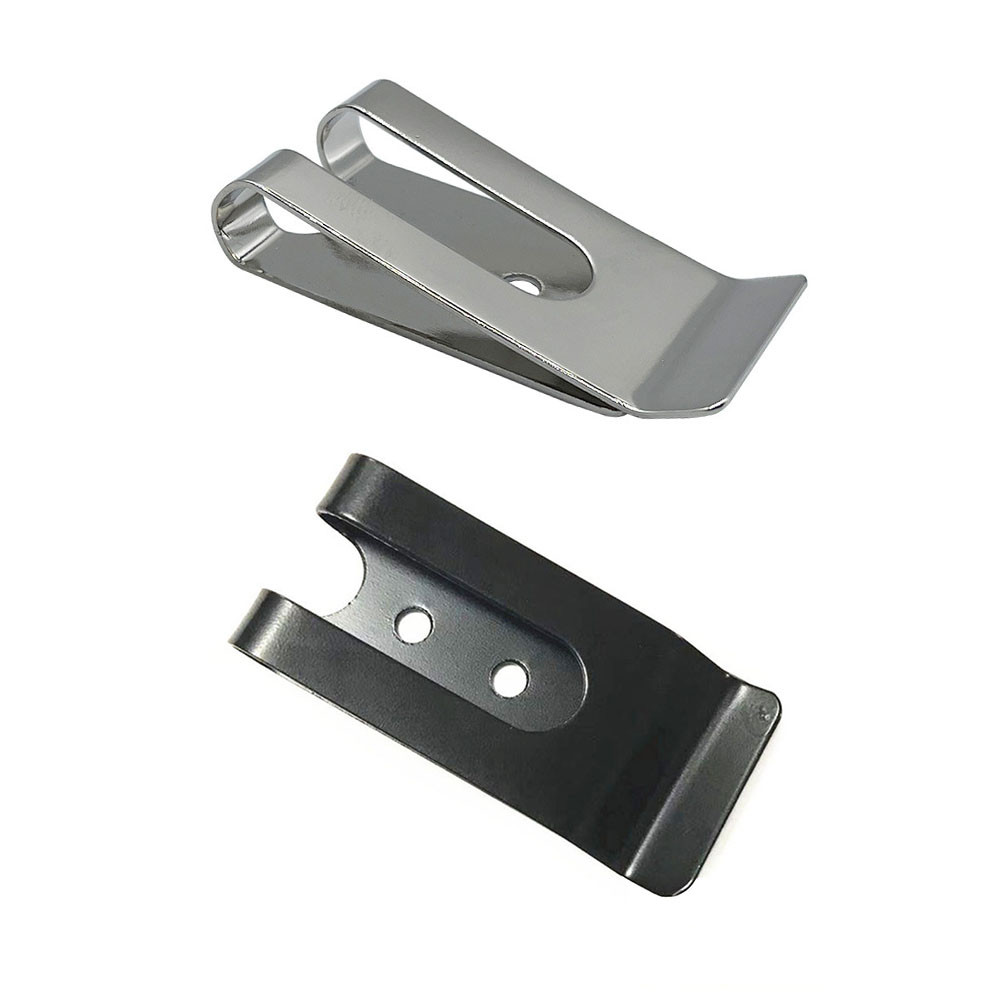 

Metal Spring Buckle Clip Holster Sheath Belt Clip Manganese Steel Hooks Clasp Pocket Wallet Key Hook