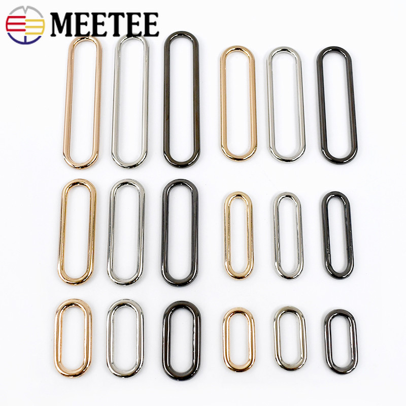 

10Pcs 15-60Mm Metal O Rings Buckles For Backpack Buckle Webbing Belt Clasp Hook Handbag Strap