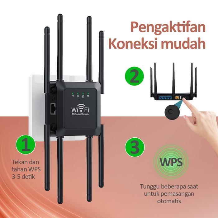 Hi-Net 6/8 Antena Penguat Sinyal Wifi Penguat Sinyal Wifi Penguat Sinyal Wifi Dual Band Penguat