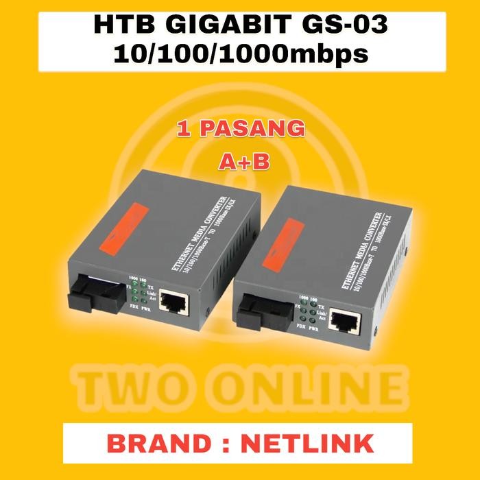 Netlink Htb-Gs-03 Gigabit Media Converter Netlink Gigabit Converter