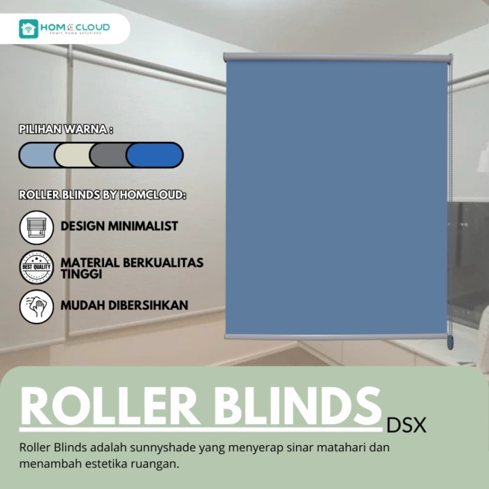 ..... Roller Blinds Dsx Otomatis Roller Blinds Elektrik Tirai Blinds Gorden Kantor Tirai Jendela