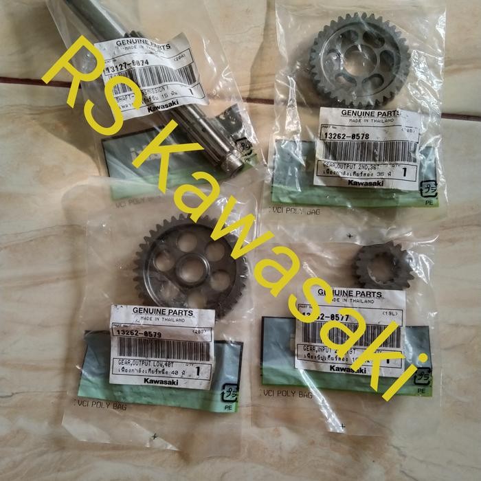 TOP GIGI RASIO KLX 140 GIGI 1DAN2 PNP KLX 150 ORIGINAL SET -