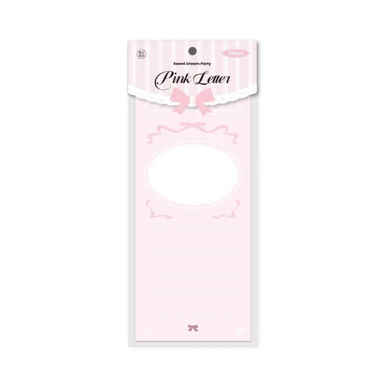 

100Sheet Sweet Korean Memo Pad Scrapbooking For Girl Cute Lace Bow Ballet Series Notepad Cute