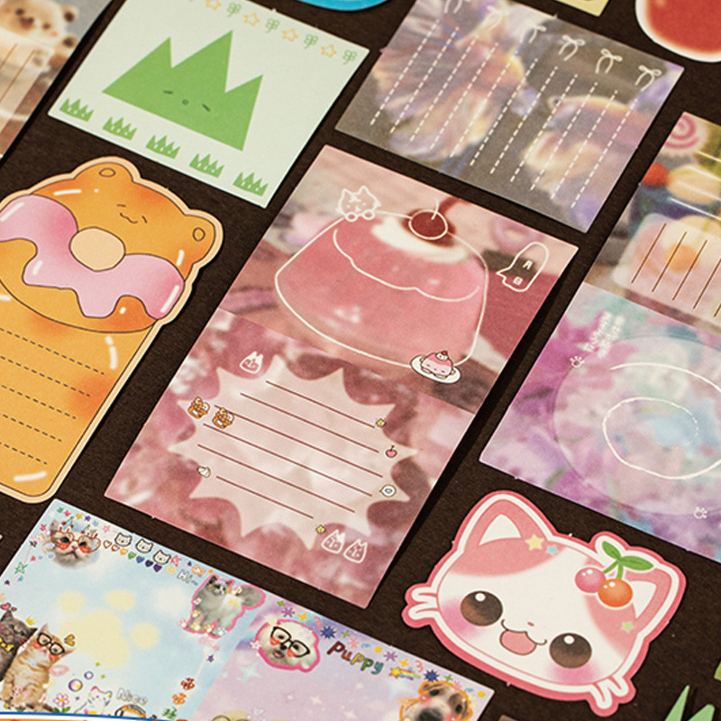 

Vintage Doodle Memo Pad Pack 200 Sheets/Bag - Scrapbook Paper Diy Journaling Supplies, Planner