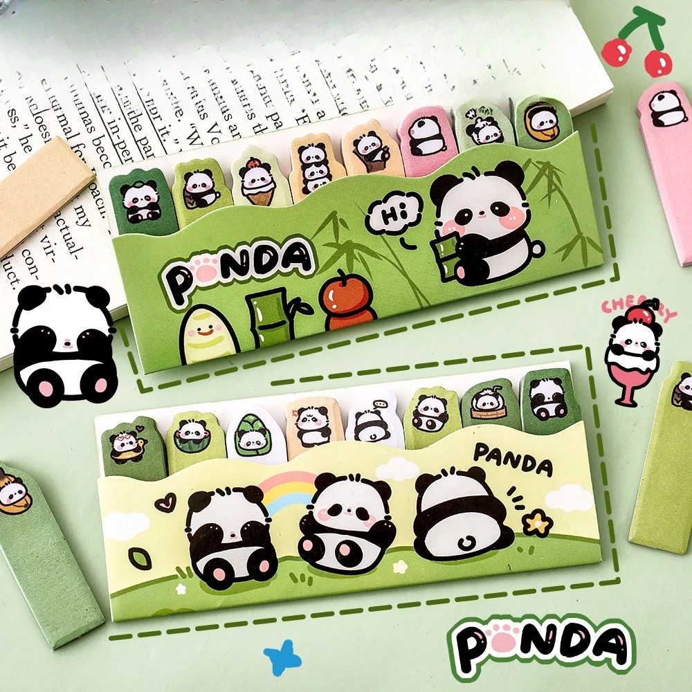 

4 Pcs/Lot Cartoon Panda N Times Memo Pad Scrapbooking Sticky Notes Cute Decor Planner Stickers