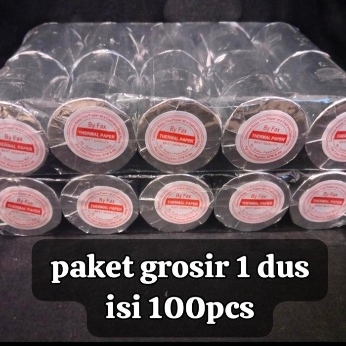 

SobatSaga Kertas kasir thermal edc bluetooth 57/58x40 paket 100 Roll (1 DUS)
