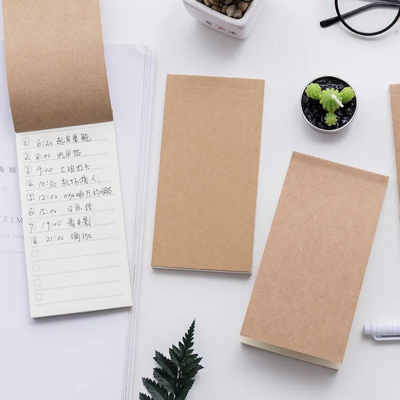 

Tearable Pocket Kraft Paper Memo Pad Notepad Stationery Memo Notes Writing For To Do List Tear