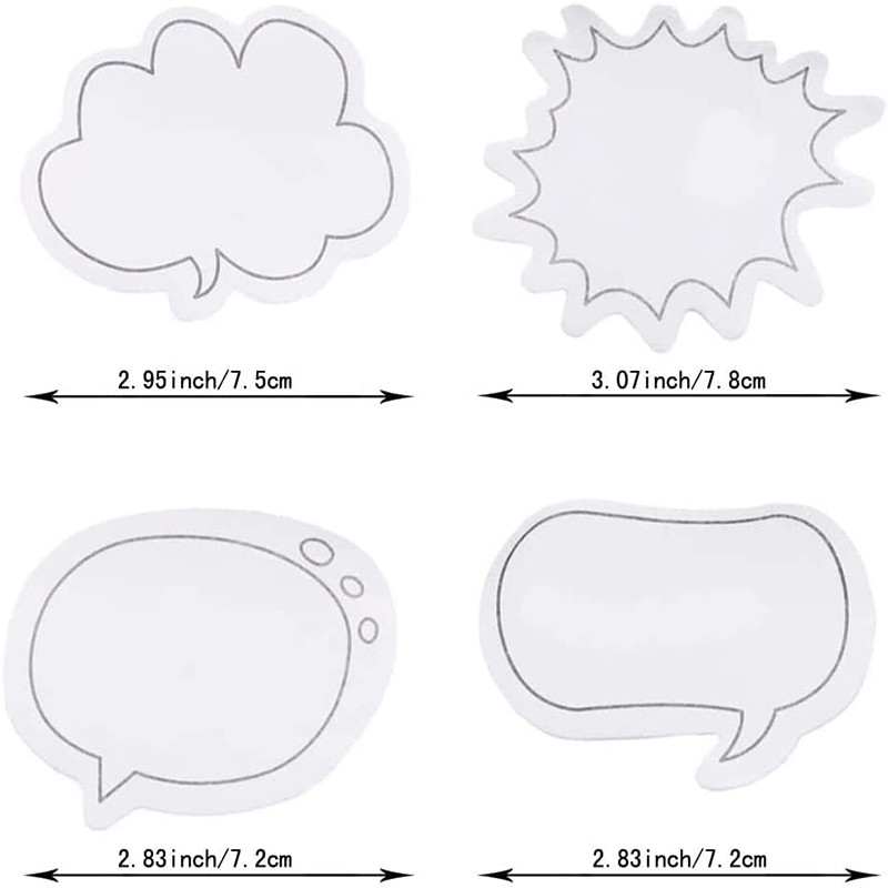 

4Pcs Cute Kawaii Tabs Sticky Notes Stickers Memo Pad Stationery Memo Pads Sheets Notepad Posted It