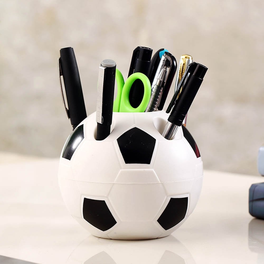 

Football Shaped Pen Holder Pen Pencil Pot Home Desktop Pencil Ruler Storage Rack Stationery