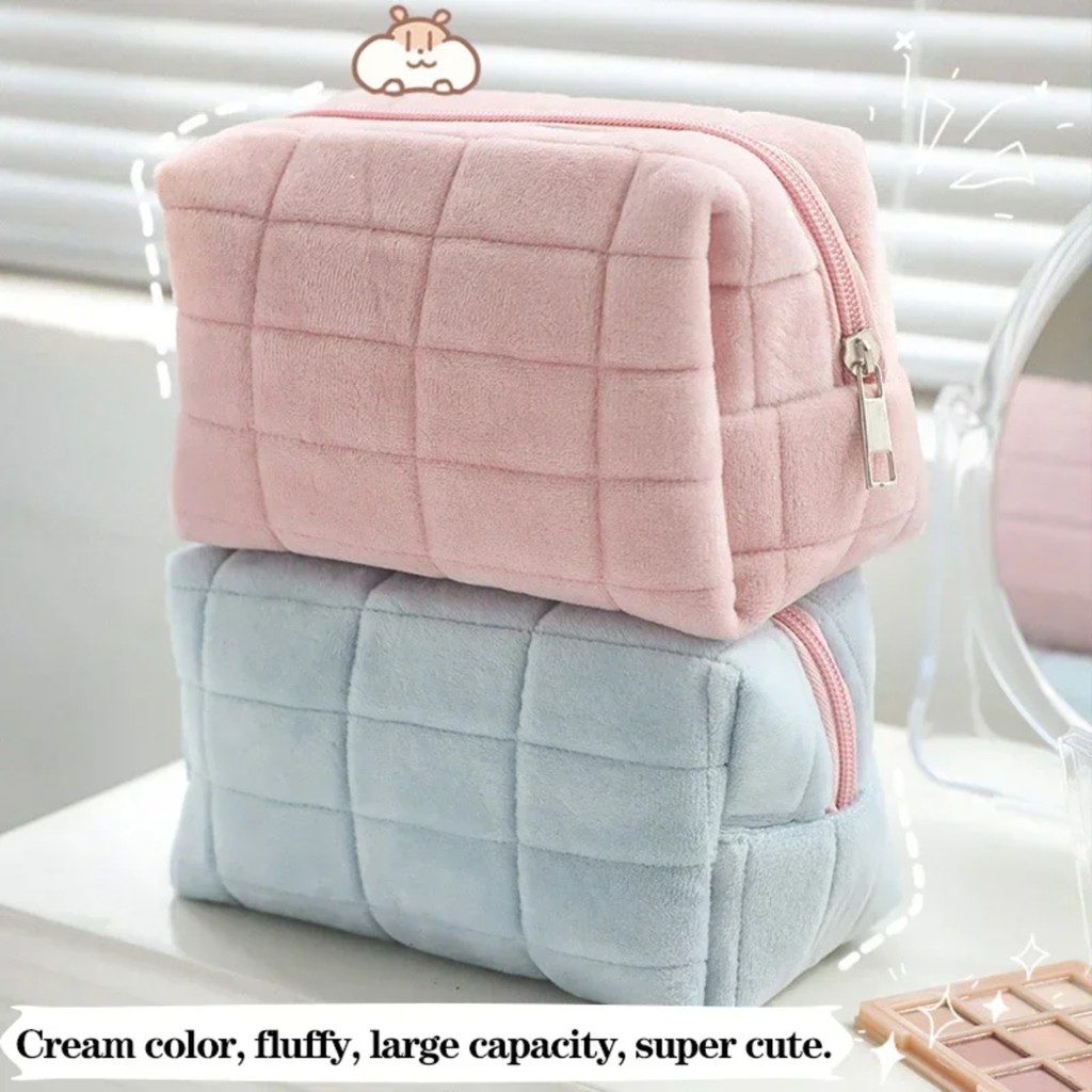 

Kawaii Pencil Case Pillow Shape Large Capacity Cosmetic Bag Cute Back To School For Girls Office