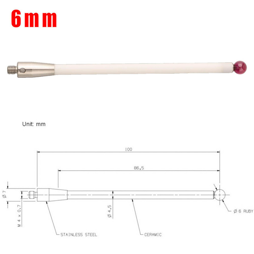 For EDM Processes Micrometer Probe CMM Touch Probe For CNC Machines Anti-collision Protection Corros