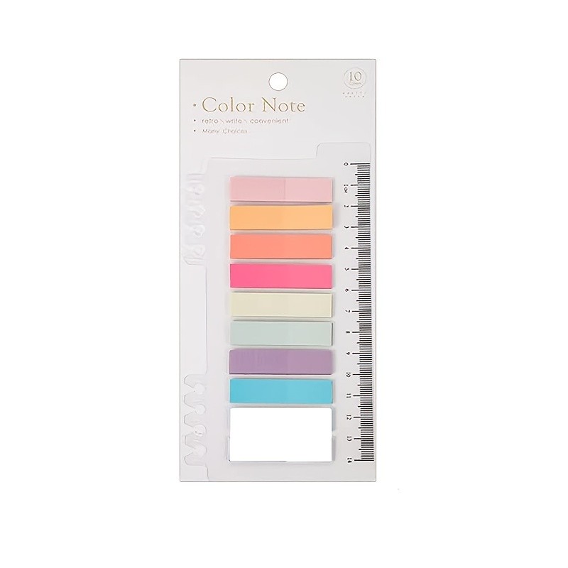 

1200 Sheets Sticky Notes Set With Ruler For Index Tabs Page Markers 60 Colors