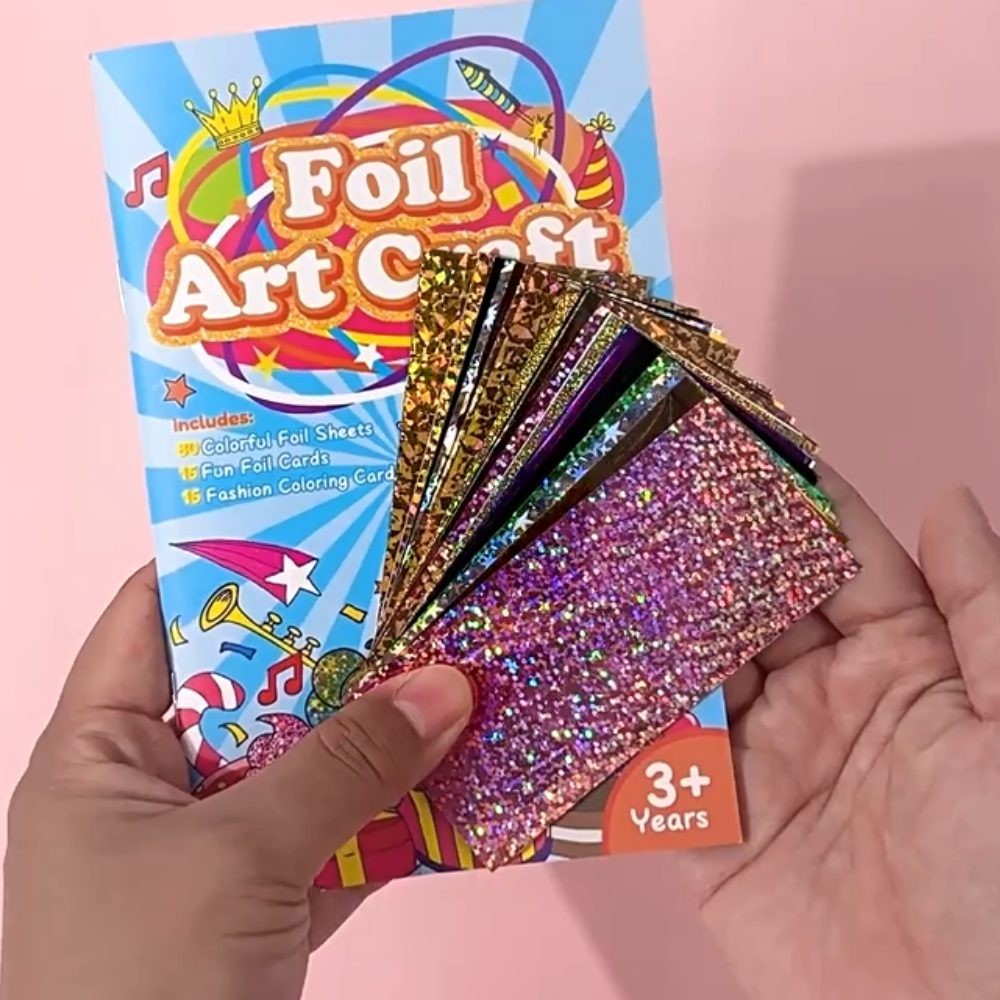 

Diy Magic Transfer Painting Mini Coloring Book Kids Foil Arts Crafts Educational Toys Cartoon