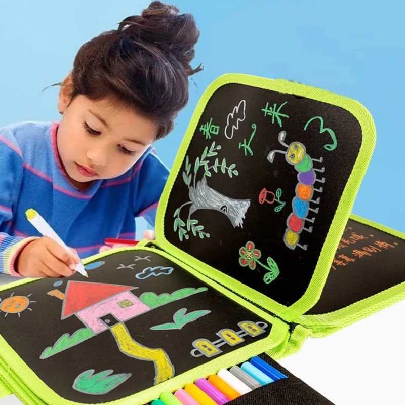 

Fun Toy Education Children'S Painting Book Drawing Magic Blackboard Chalk Watercolor Pen Drawing Toy