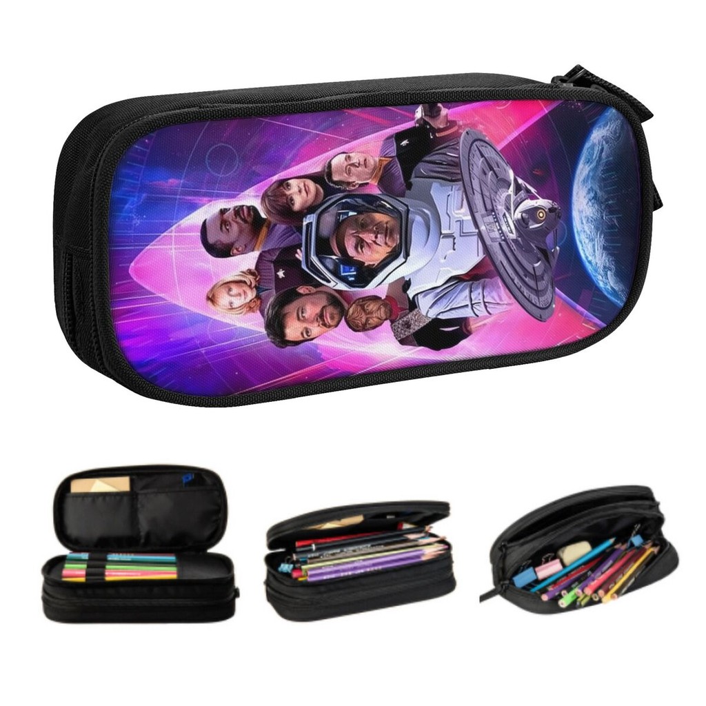 

Custom Kawaii Star Treked Science Fiction Tv Series Pencil Cases For Girls Boys Large Storage Pen