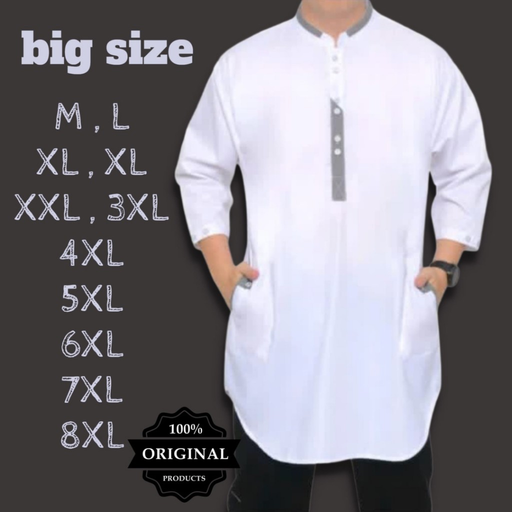 PROMO / BAJU KOKO LENGAN 3/4 UKURAN LENGKAP DARI s-12xl MUAT BB 135KG#KOKO BESAR#KOKO MURAH#KOKO