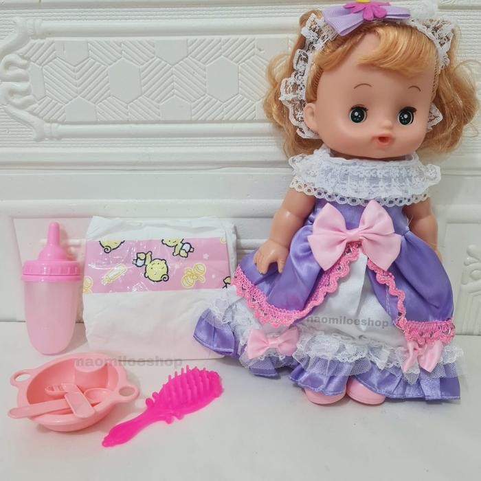 MOMMY BABY MAINAN BONEKA BAYI BISA PIPIS ,MAKAN N 12 SUARA