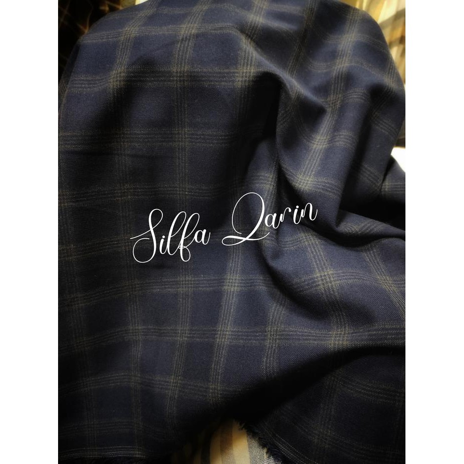 Rawman- Kain Celana / Blazer Semi Wool Kotak _ Kain Celana Semi Wool Kotak