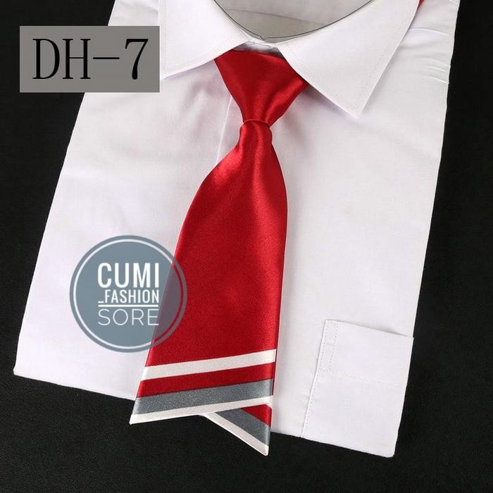 Rawman- Dasi Instan Dasi Wanita Instan Langsung Pakai Merah