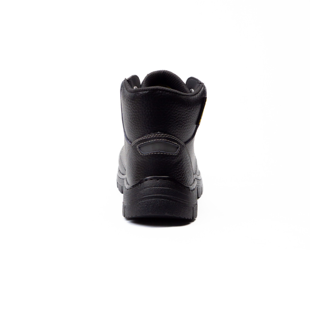 Navigo Sepatu Safety Pria Wanita SB Scorpion Hitam - Safety Boots Kulit Asli Ujung Besi Anti Slip