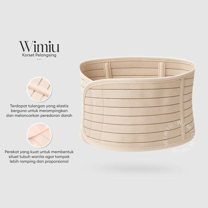 Satinya- Wimiu Korset Pinggang Korset Punggung Shapewear Corset Pria Wanita Kesehatan Saraf