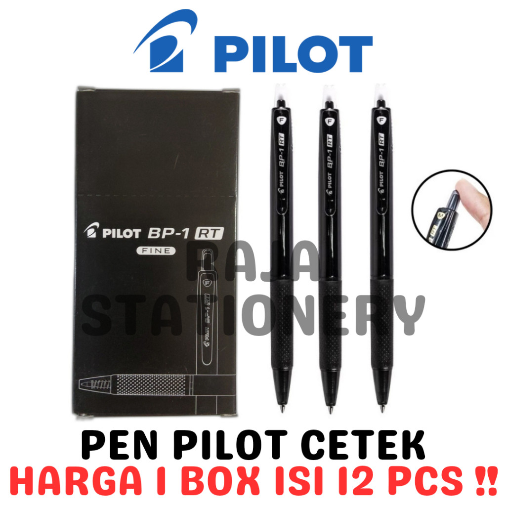 

PILOT BALL PEN CLICKER BP-1 RT PENA PULPEN CETEK PILOT BP-1RT [12PCS] - RAJA BIGBOX