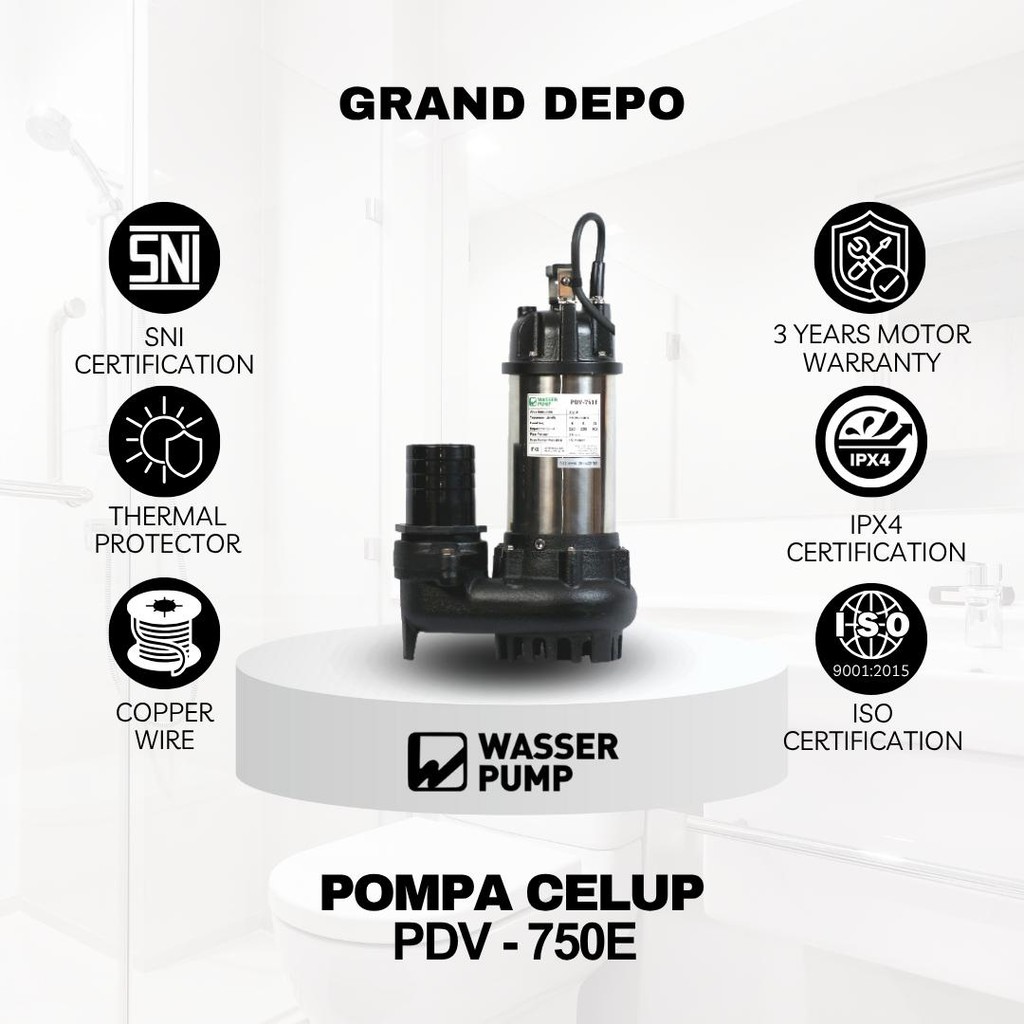Wasser Pompa Air Celup PDV 750E / Pompa Celup Wasser