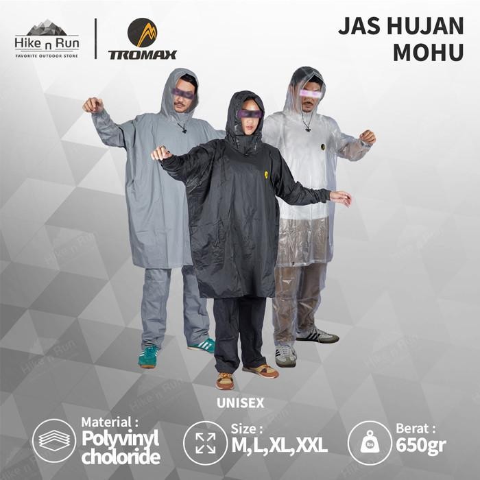 Jas Hujan Poncho Tromax Raincoat Mohu