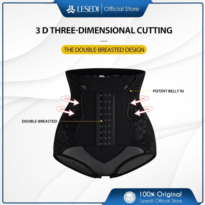 Lovina- Korset Wanita Model Bawahan Korset Celana Dalam Kancing Korset Pelangsing Perut Buncit