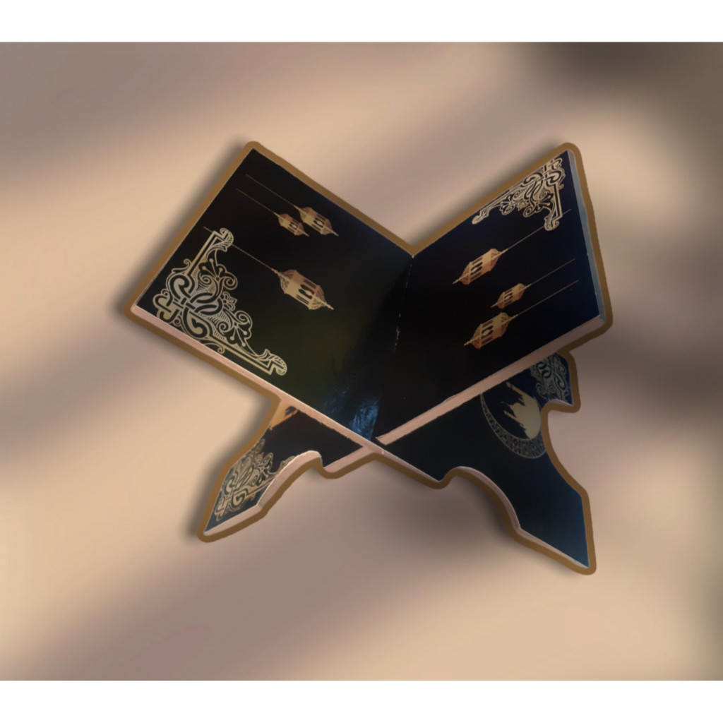 rekal alkur''an lipat murah/rekal motip lampion/meja ngaji *